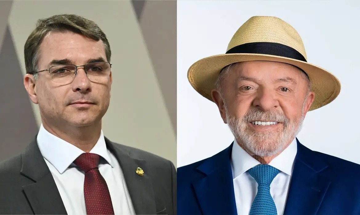 Pesquisa Veritá: Flávio amplia vantagem sobre Lula em 2º turno