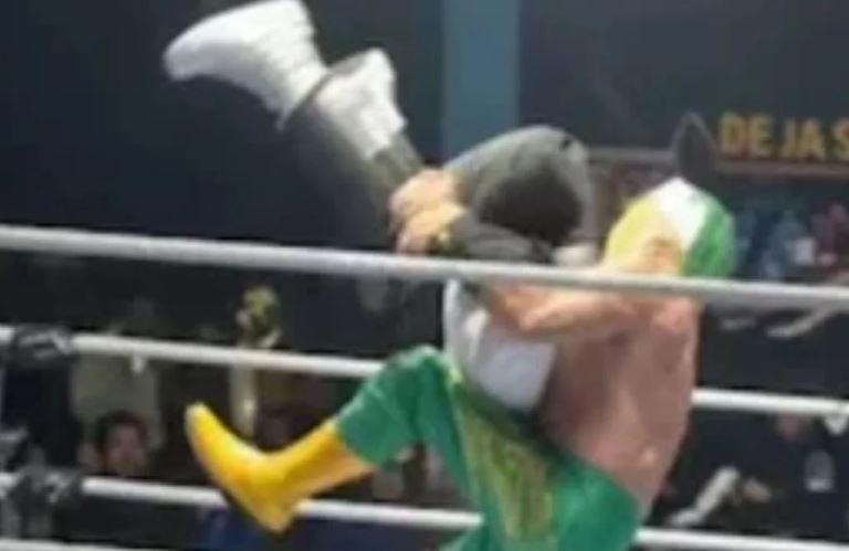 [VÍDEO] Lutador aplica golpe proibido e mata árbitro em luta livre