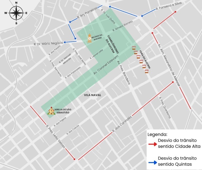STTU anuncia interdições e desvios no Alecrim durante ato com Lula; confira