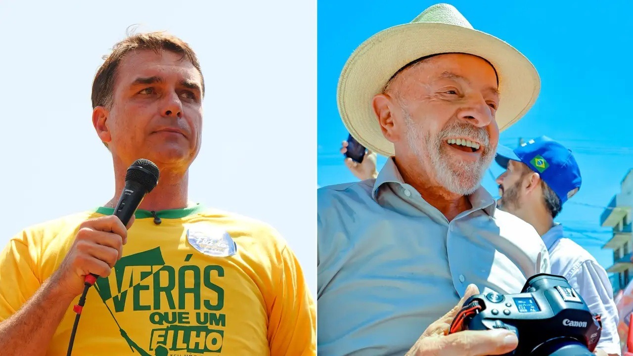 Pesquisa Gerp: Flãvio Bolsonaro tem 50% e Lula 45%, no segundo turmo