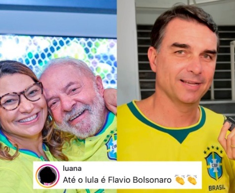 Foto de Lula e Janja com camisa da Seleção repercute nas redes: “Até o Lula é Flávio Bolsonaro”