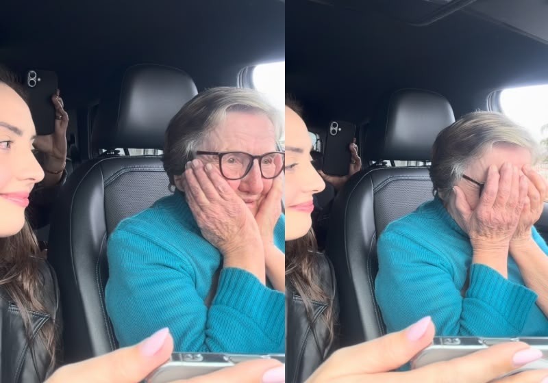 Aos 81 anos, tia que levou sobrinhos para escola durante décadas ganha carro de presente