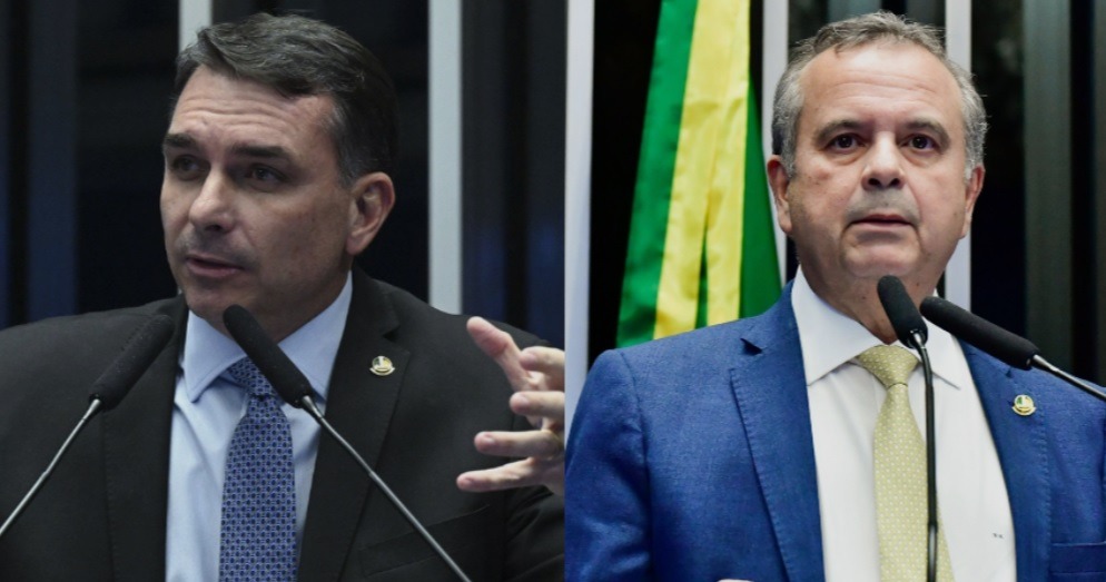 Dos EUA, Flávio lança candidatura de Rogério Marinho para a Presidência do Senado
