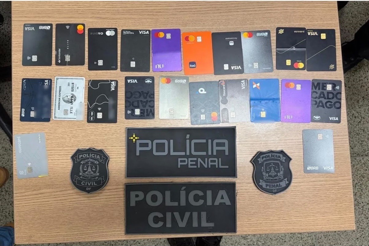 Funcionário furta cartões de policiais penais na Papuda e faz compras por aproximação