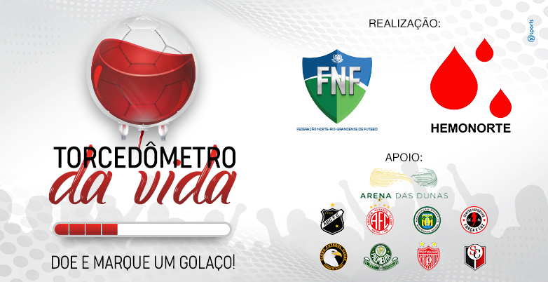 Federação de Futebol lança campanha para doação de sangue entre torcedores