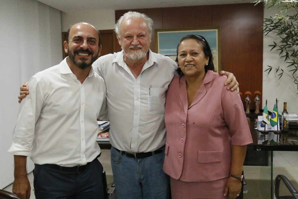 Fundador do MST, João Pedro Stedile se reúne com Fátima Bezerra na Governadoria