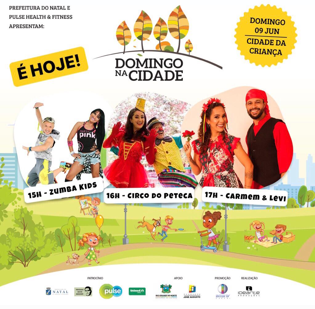 Projeto Domingo na Cidade estreia hoje com programação para a criançada; confira