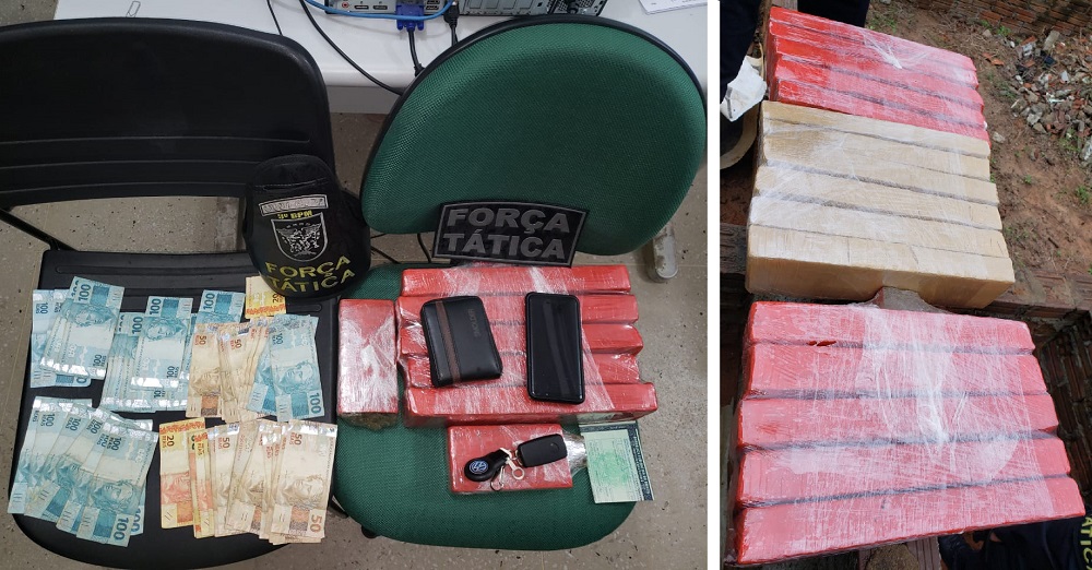 PM apreende cerca de 40 kg de drogas em Parnamirim