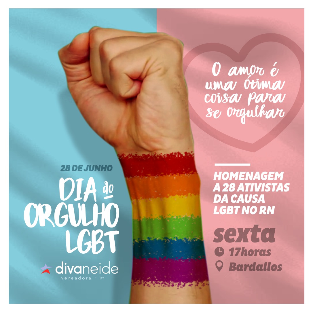 Vereadora do PT promove Dia Internacional do Orgulho LGBT em Natal