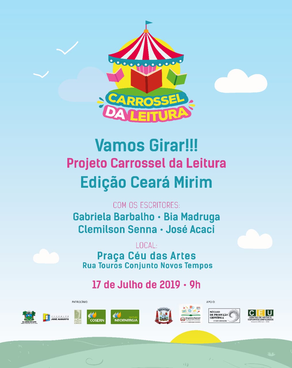 Projeto Carrossel da Leitura gira em Ceará Mirim no dia de Proteção à Floresta