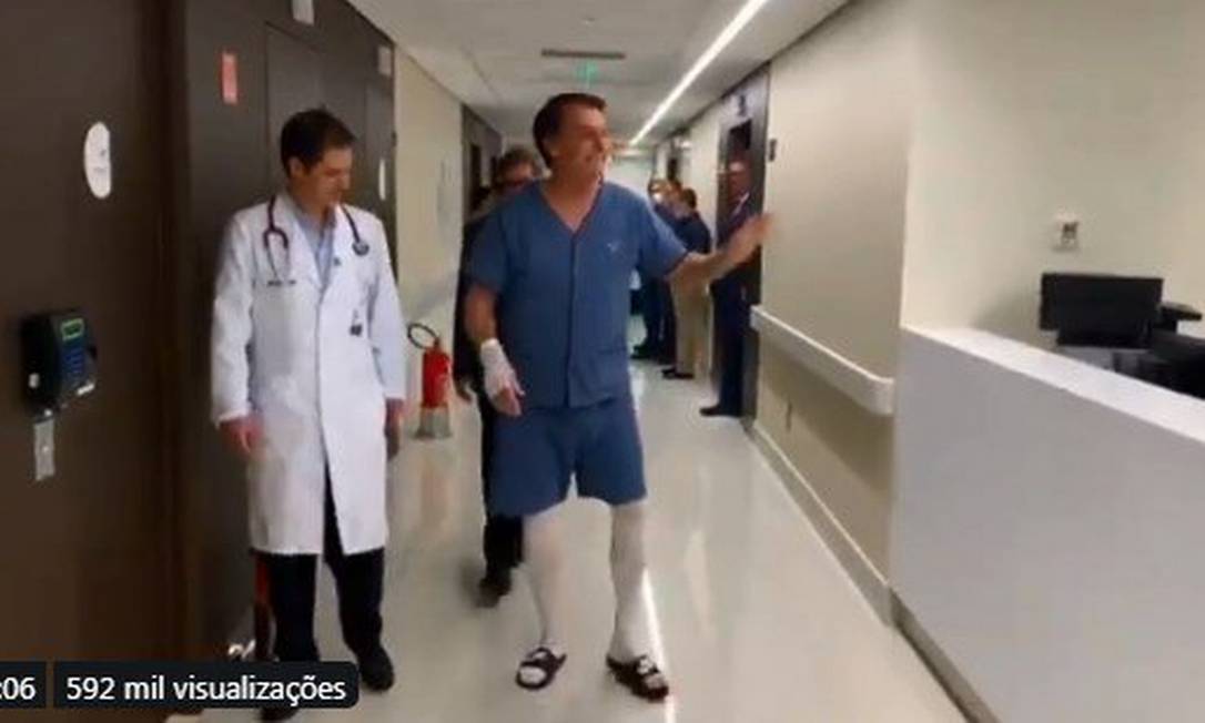 Ainda no hospital, Bolsonaro lista no Twitter medidas recentes do governo
