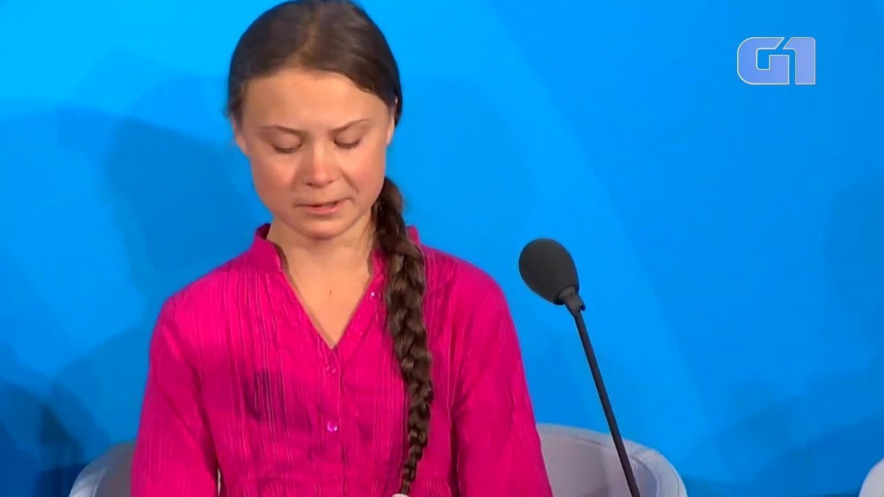 Greta Thunberg pouco tem a dizer