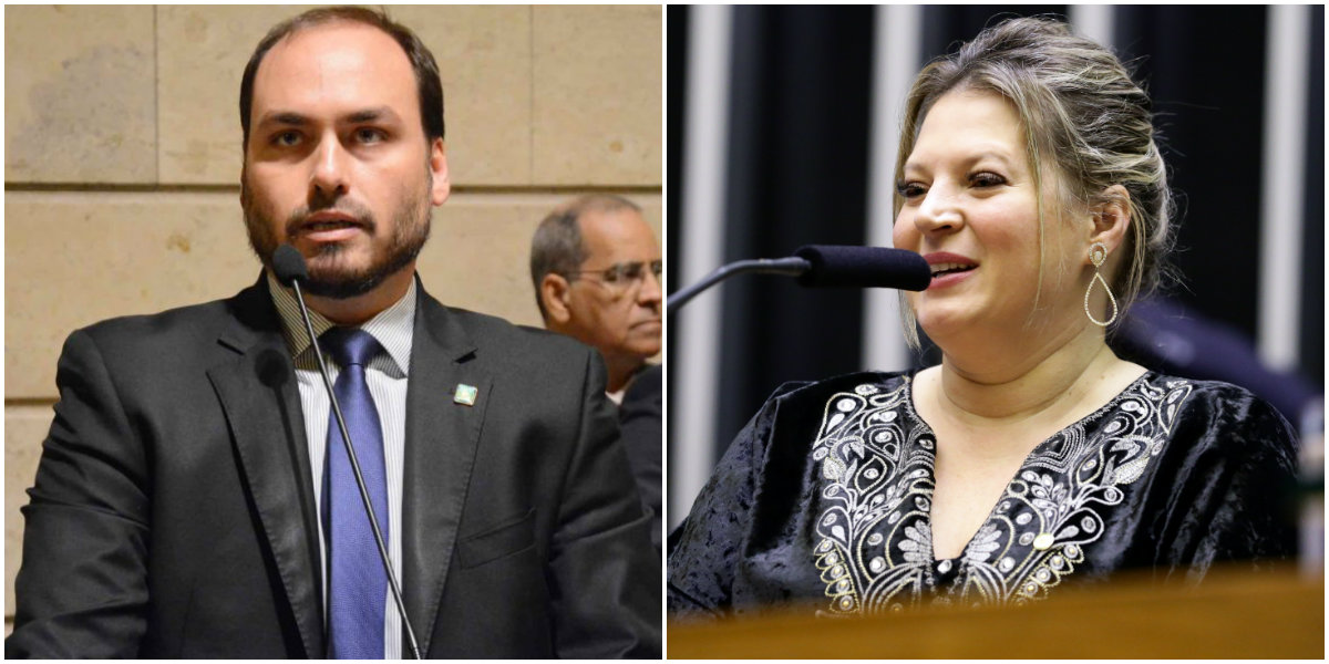 Joice para Carlos Bolsonaro: "Quem é Lassie não pode posar de pitbull"