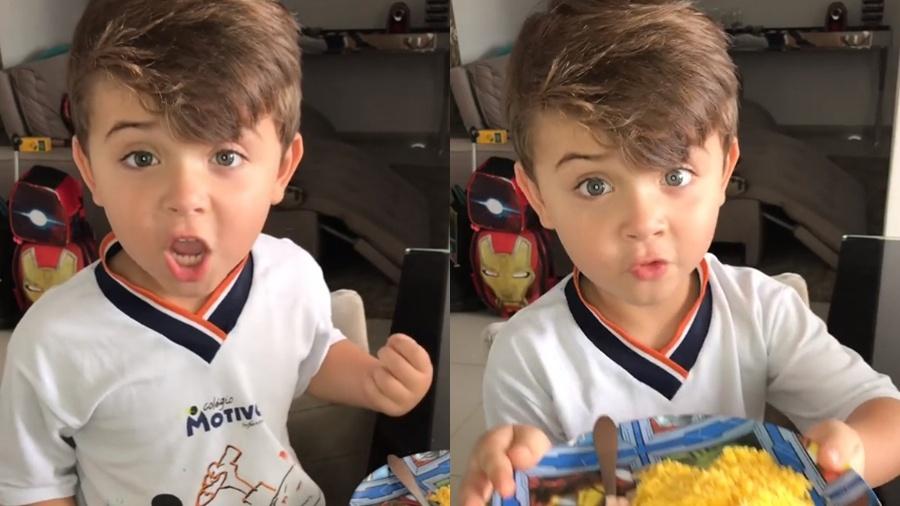 "Ovo com cuscuz é mais gostoso": menino de 5 anos viraliza na web; assista