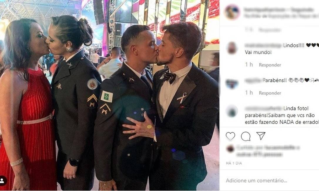 MP investiga homofobia por reações a beijo gay em formatura de PMs