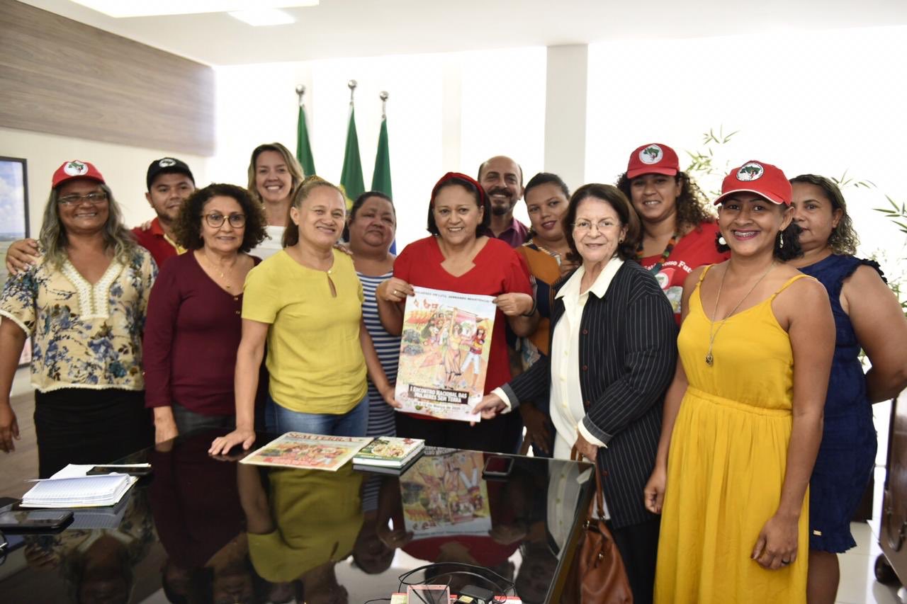 Fátima Bezerra recebe Mulheres do MST para reunião na Governadoria
