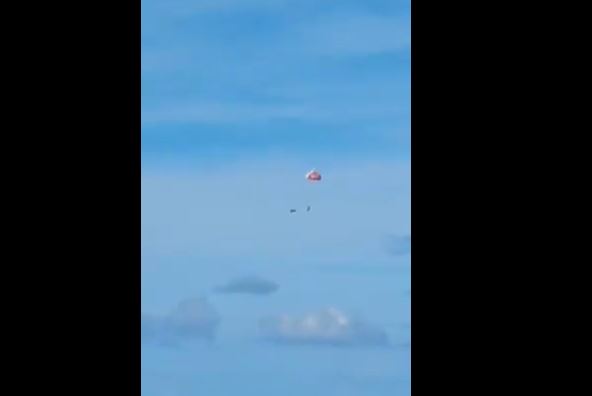 VÍDEO: Veja momento em que piloto da FAB ejeta de avião