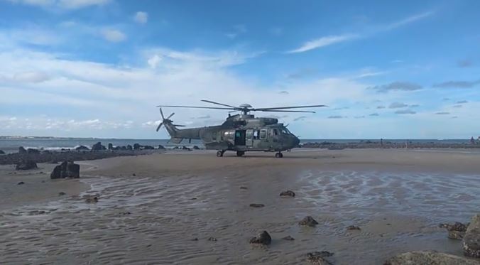 Militar que ejetou de avião no RN é submetido a avaliação médica