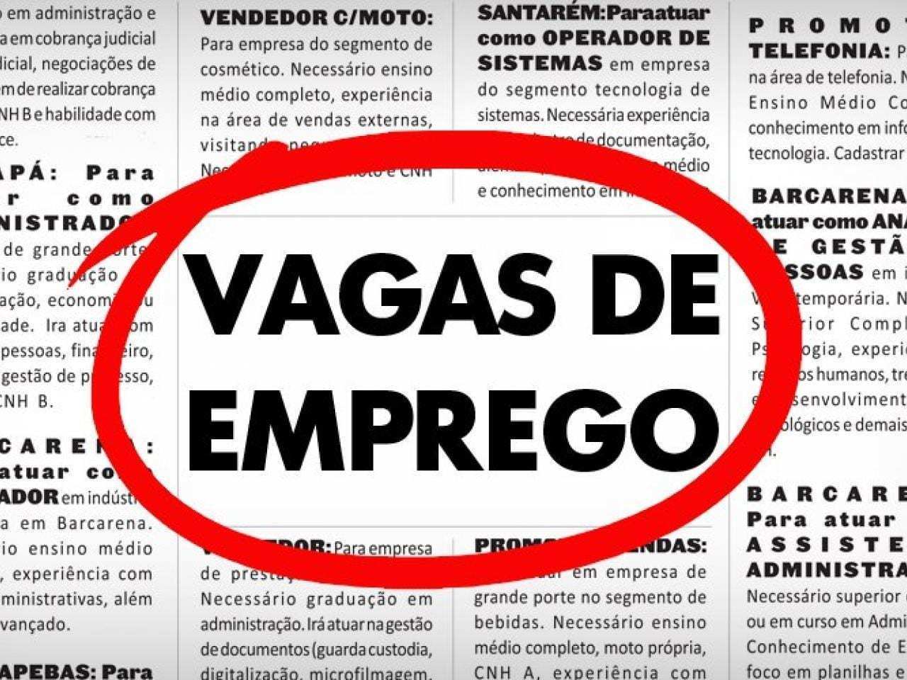 Sine oferece quase 40 vagas de emprego em Natal e Mossoró; confira lista