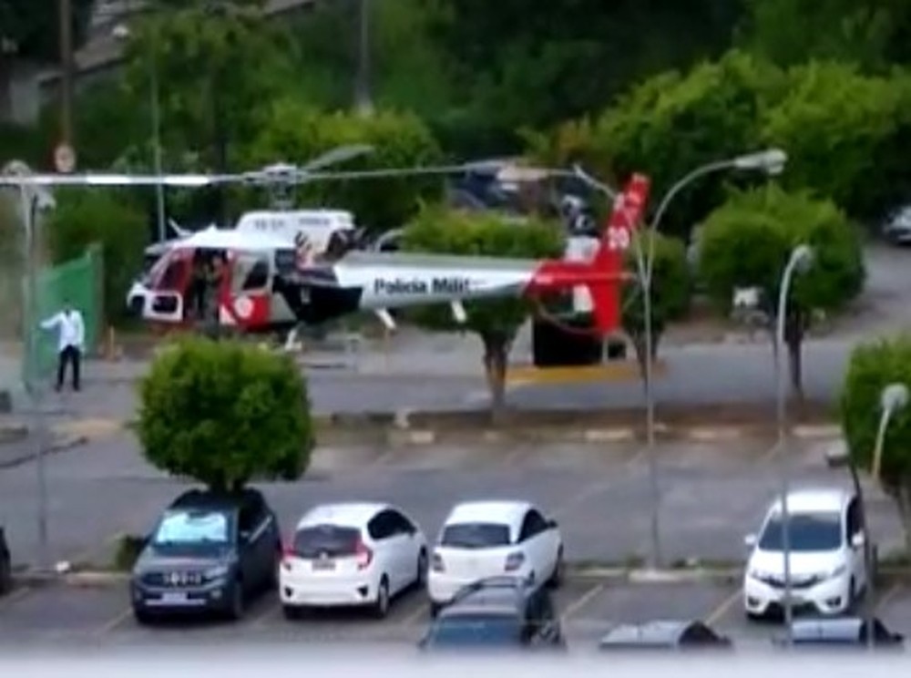 Vídeo: Helicóptero da PM que levava coração para transplante atinge poste