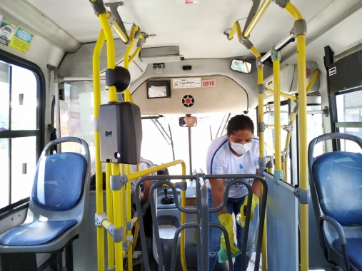 Prefeitura do Natal inicia campanha de higienização nos ônibus