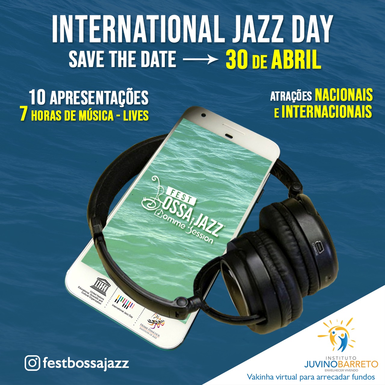 International Jazz Day acontece no final de abril com shows através de Lives