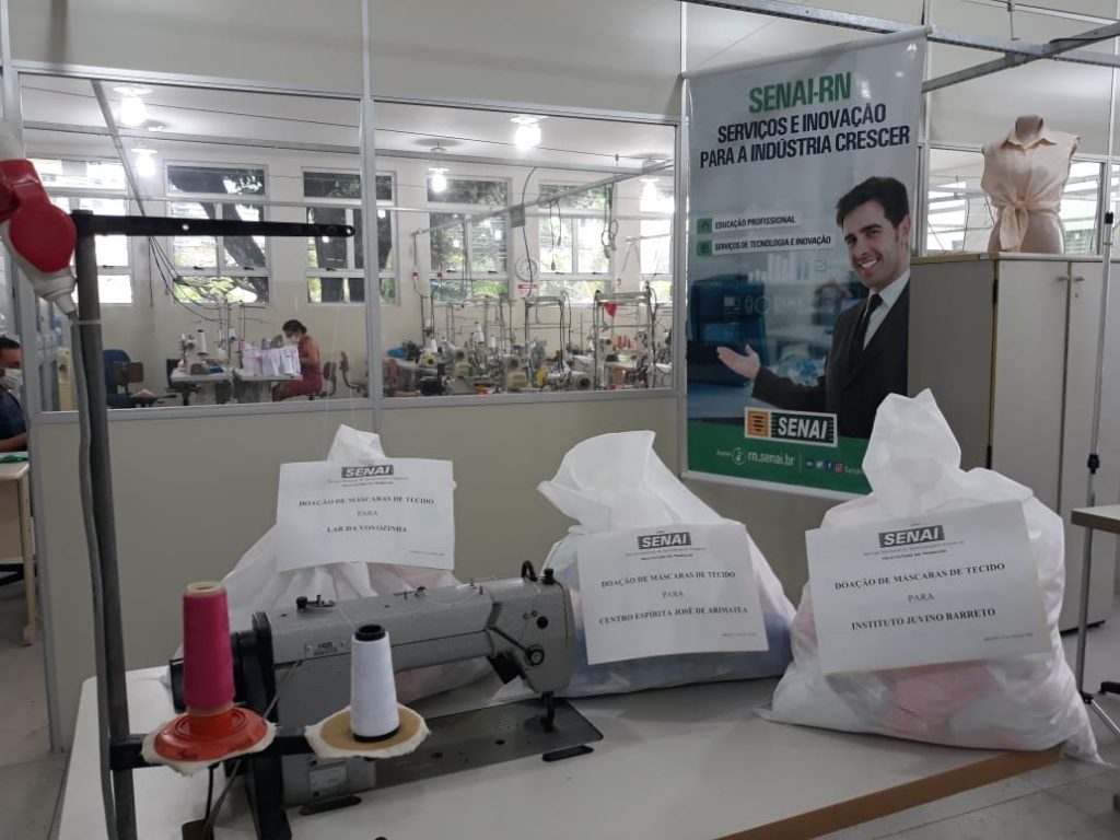 FIERN, SESI e SENAI disponibilizarão 150 mil máscaras para sociedade potiguar