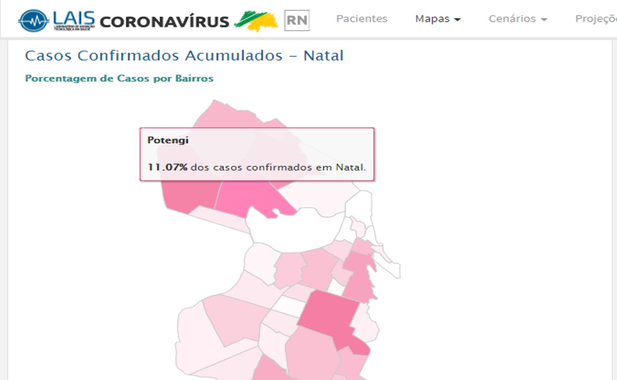 Natal tem novo epicentro da Covid; veja lista dos 10 bairros com mais casos