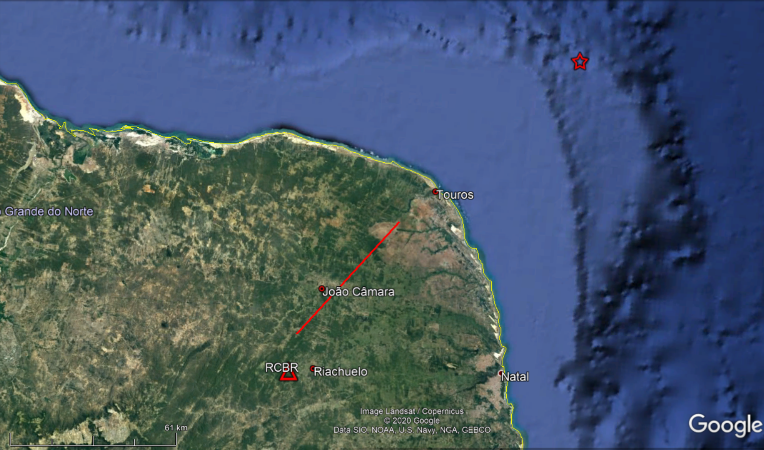 UFRN registra mais um tremor de terra no litoral do RN; veja localização