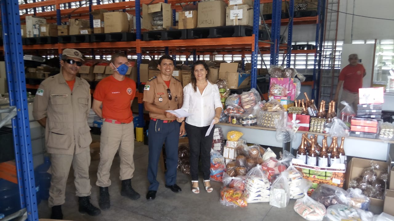 Alimentos fiscalizados pelo Ipem-RN são doados a famílias de bombeiros-mirins
