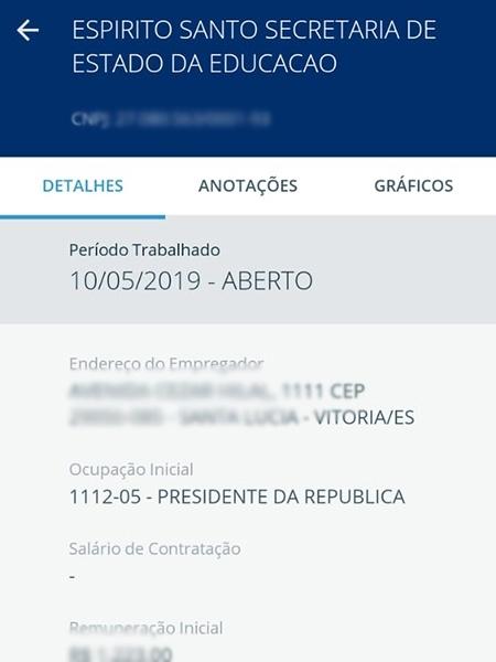 Estudante pede auxílio e descobre na carteira que é "presidente do Brasil"