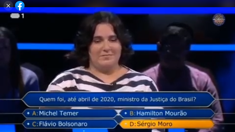 Mulher chama Jair de 'Fora Bolsonaro' em programa de TV de Portugal