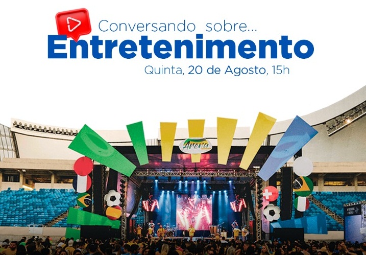 Arena das Dunas promove 'Live do Entretenimento' pelo Youtube