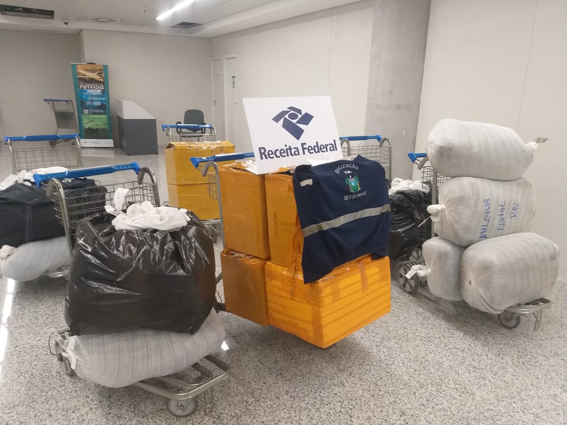 Receita apreende R$ 106 mil em mercadorias no Aeroporto de Natal