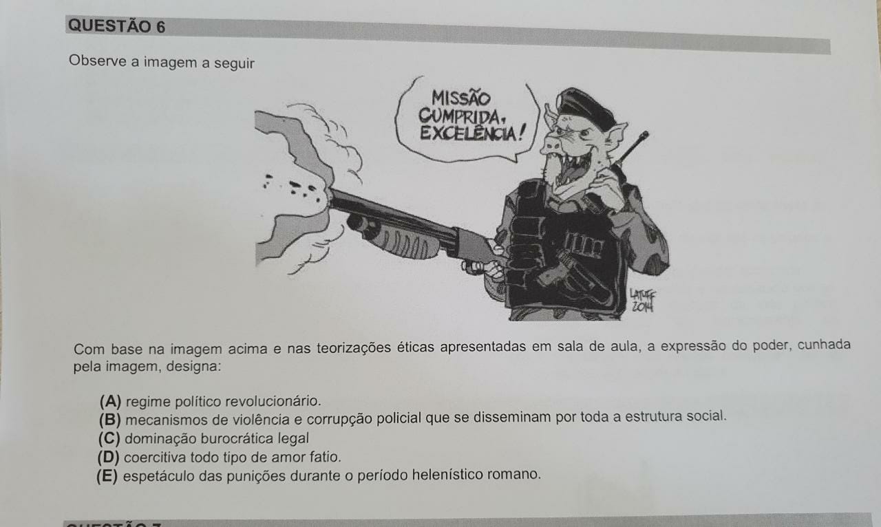 Colégio católico de Natal marginaliza PM em prova e gera polêmica; veja