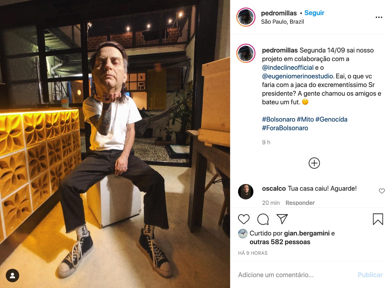 Empresa comercializa 'cabeça decapitada' de Bolsonaro e gera polêmica na web
