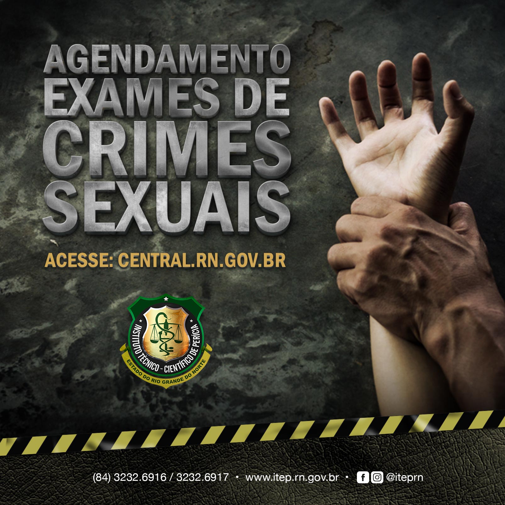 ITEP passa a oferecer agendamento online para vítimas de crimes sexuais