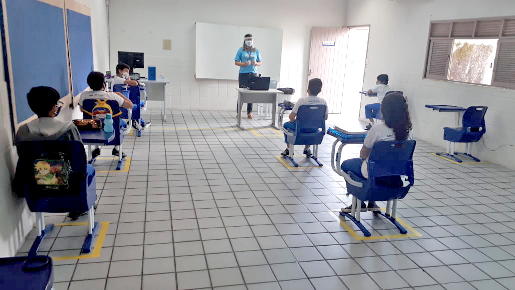Sesc RN retoma aulas presenciais seguindo protocolos de Biossegurança