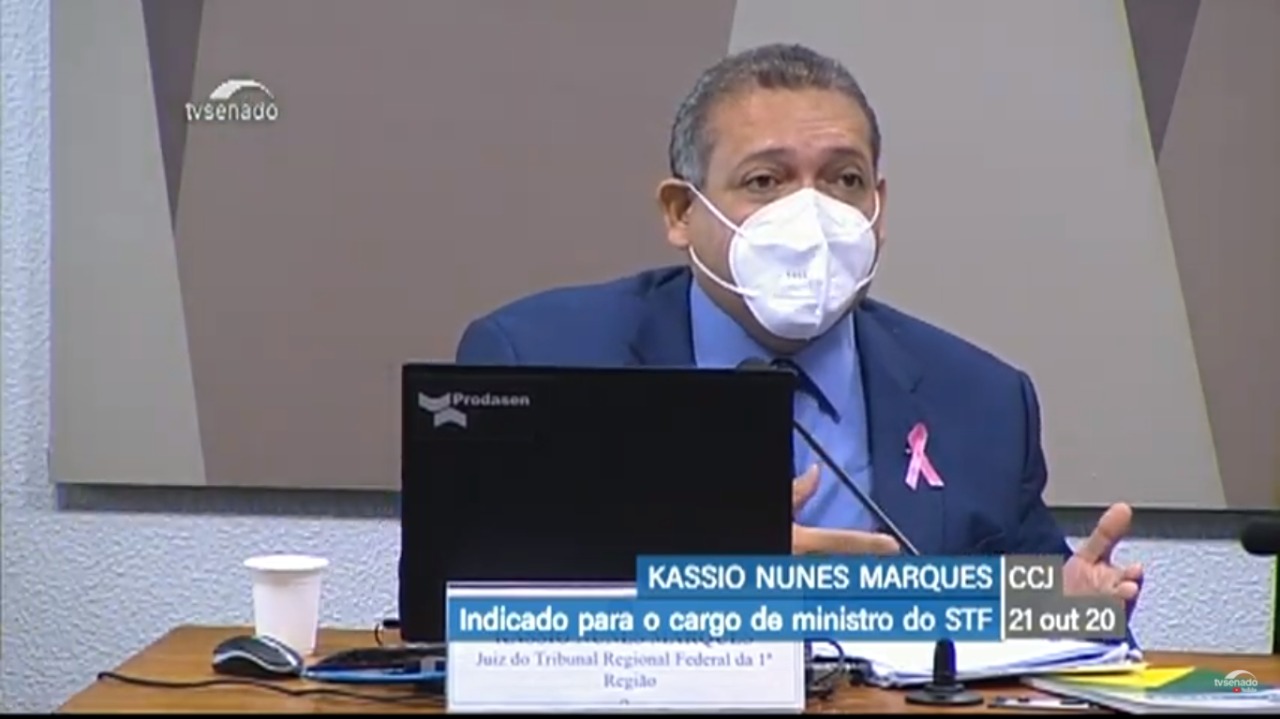 Indicado ao STF, Kassio Nunes é sabatinado no Senado