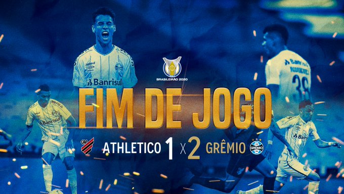 De virada, Grêmio vence Atlético-PR por 2 x 1
