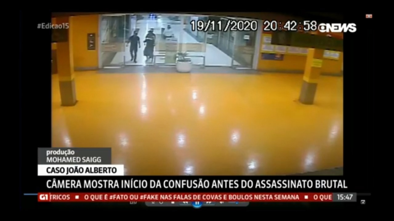 Vídeo mostra João Alberto dando primeiro soco em segurança antes de ser morto