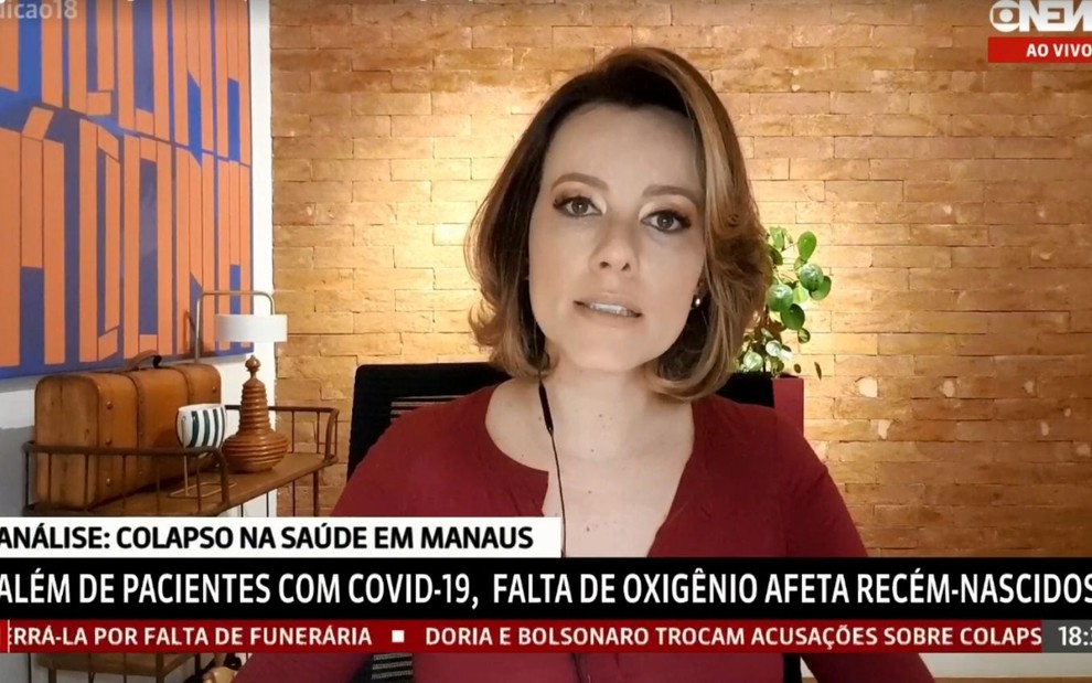 VÍDEO: Comentarista da GloboNews chora ao vivo ao comentar situação de Manaus