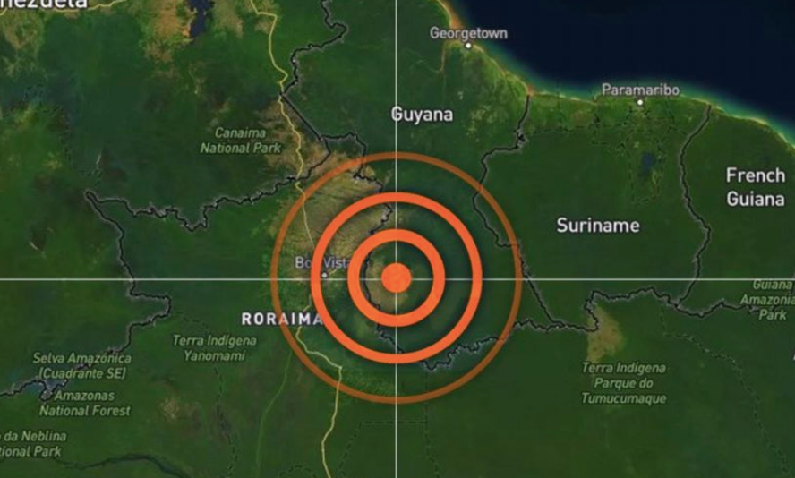 Terremoto com epicentro na Guiana é sentido no Brasil