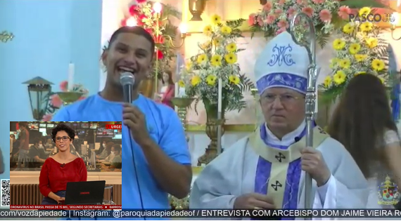 Jornalista da GloboNews presta solidariedade a repórter evitado por Dom Jaime