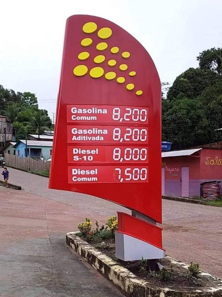 Moradores de cidade brasileira já pagam R$ 8,20 pelo litro da gasolina