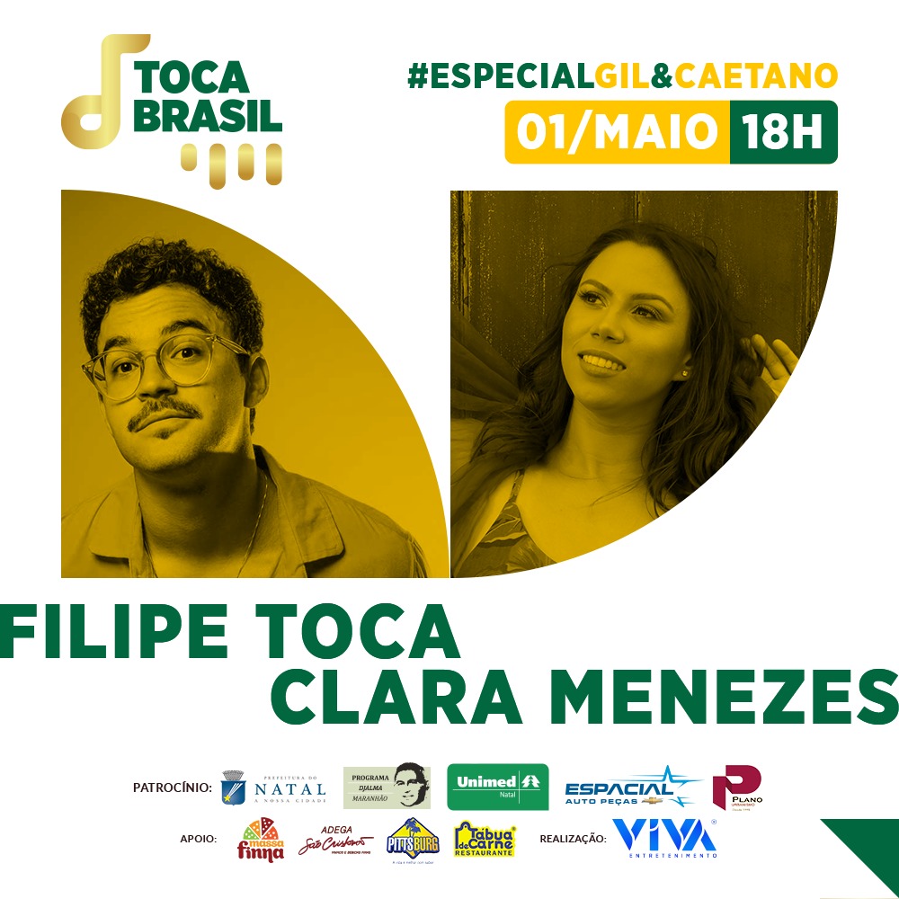 Projeto "Toca Brasil 2021" terá shows virtuais com artistas potiguares