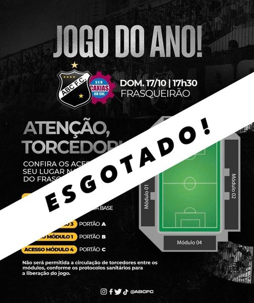 Torcida esgota ingressos para "Jogo do Ano" do ABC