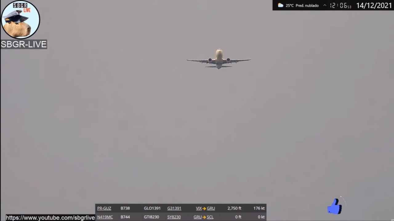 Cinco aviões da Gol desistem de pouso em Guarulhos, um atrás do outro; VEJA VÍDEO