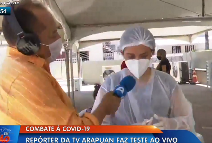 Repórter de TV testa positivo para Covid ao vivo na Paraíba