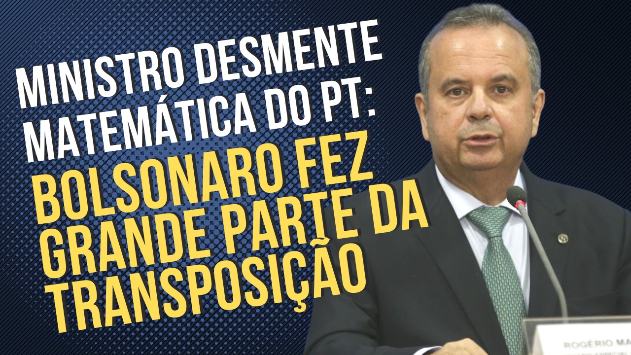 [VÍDEO] Rogério Marinho rebate contas do PT: 60% do eixo norte da Transposição foi feita no Governo Bolsonaro